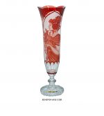 Bình Bông Pha Lê Có Chân Mucha GLASS AGES