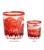 LY (CỐC) PHA LÊ MÀU HOẠ TIẾT CON NGỰA