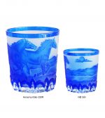LY (CỐC) PHA LÊ MÀU HOẠ TIẾT CON NGỰA