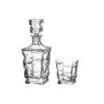 Set 1+6 Bộ Rượu Whisky Zig Zag CRYSTAL BOHEMIA