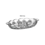 Khay Có Nắp Chia Ngăn Đựng Bánh Kẹo Tulips CRYSTAL BOHEMIA - Ảnh 2